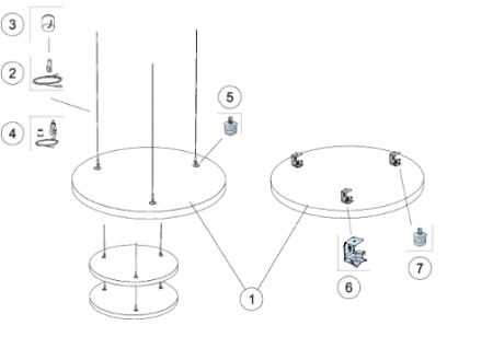 Панель акустическая Абэкс (ABEX) Baffle (d1200) Круг 1,13м2